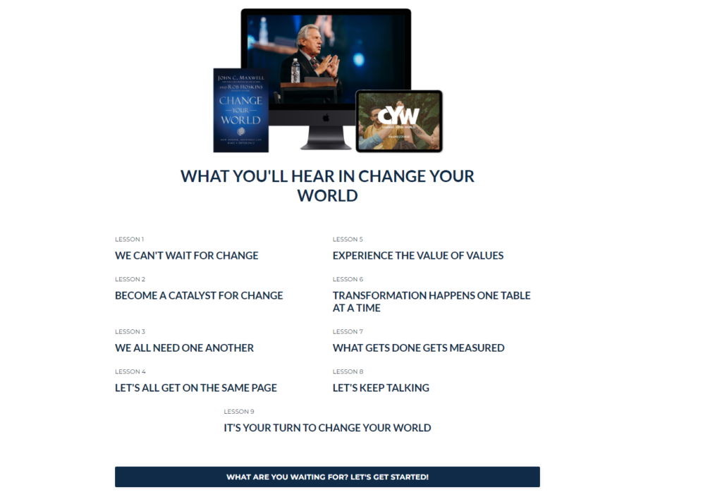 John C. Maxwell - Change Your World Online Course